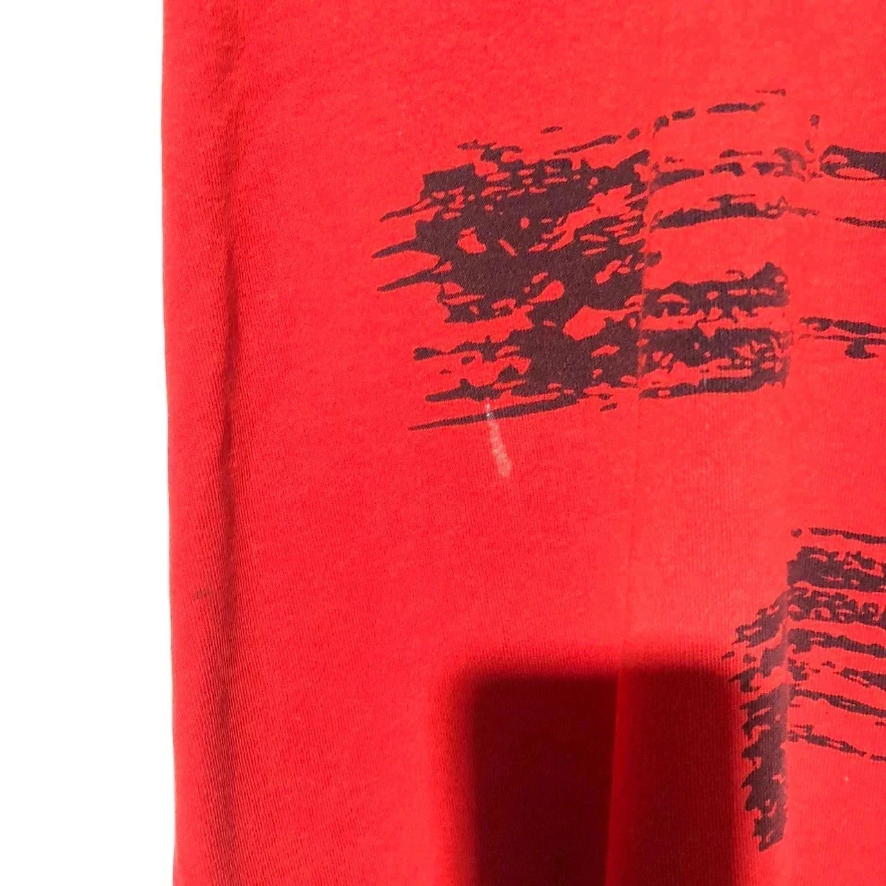 Vintage 90s Red Patterned Diesel T Shirt - Large