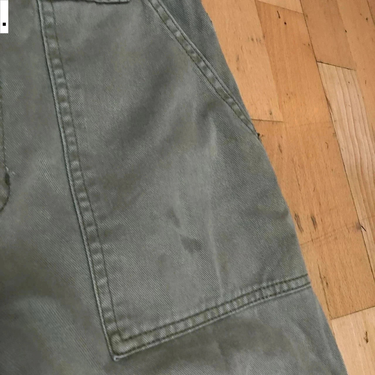 Vintage 00s Beige Flared Skate Cargo Trousers - 28W 30L