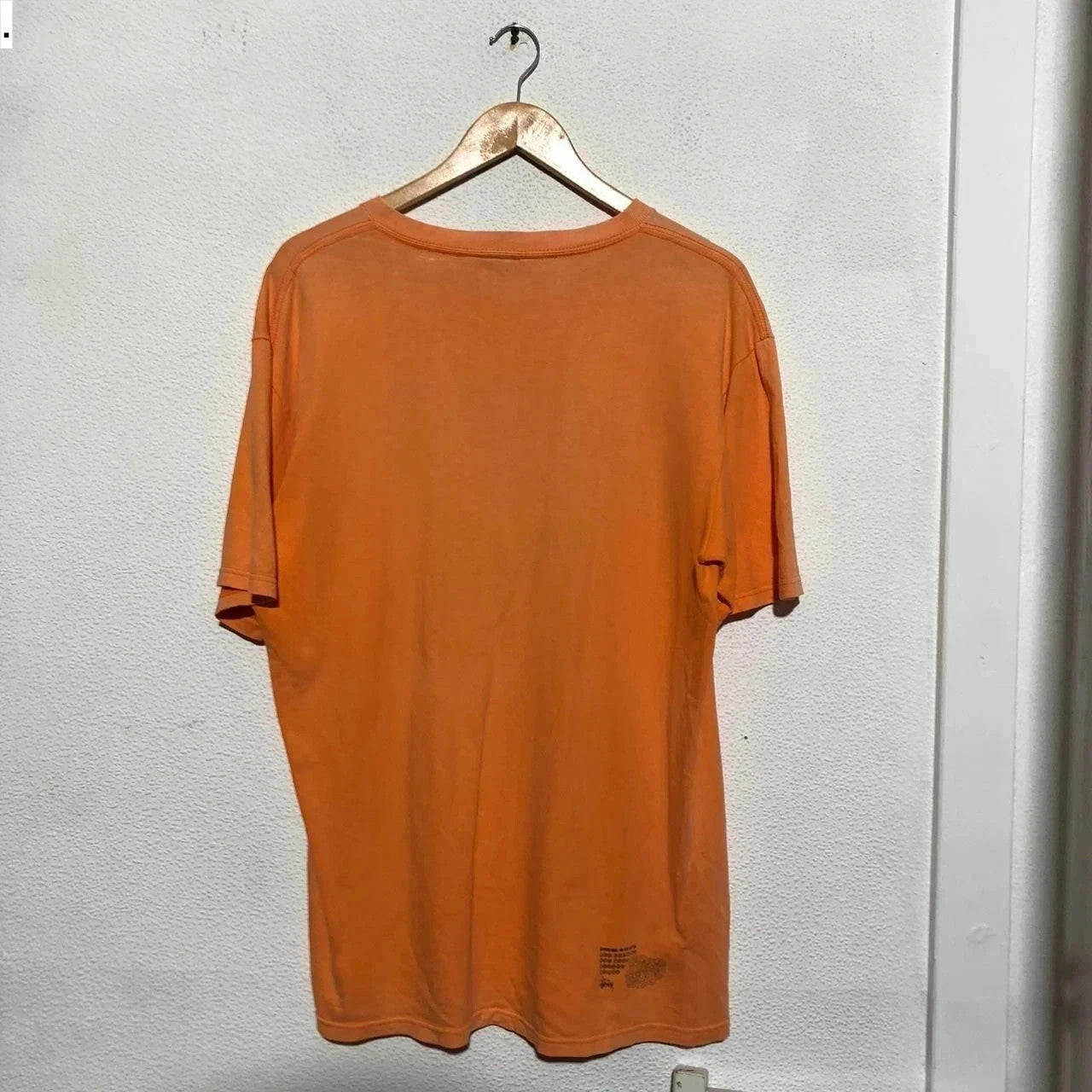 Orange Stussy T Shirt Vintage 90s made in USA - Large