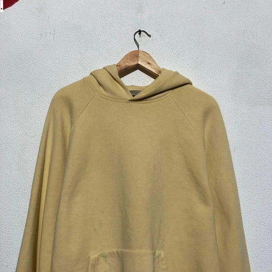 Yellow Essentials Fear of God Blank Hoodie - Large