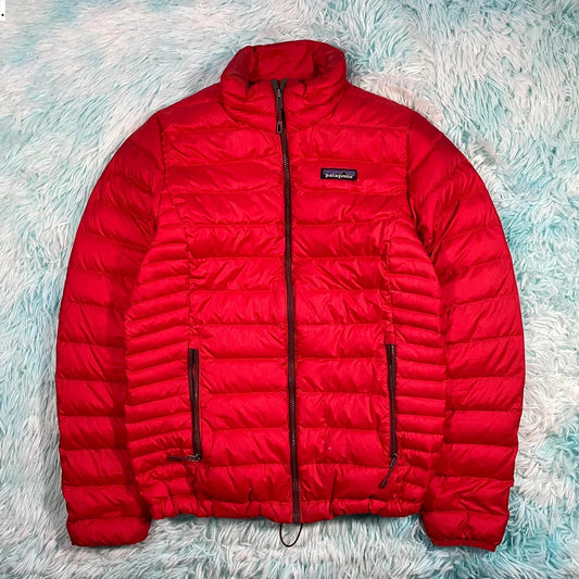 Red Patagonia Puffer Jacket - Womens Small