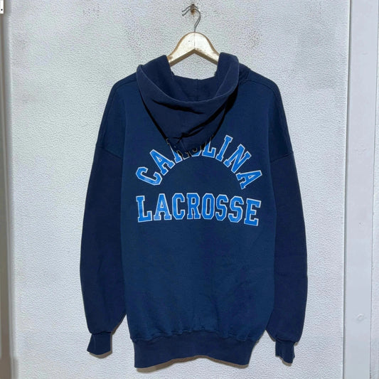 Vintage 00s Navy Carolina Lacrosse Hoodie - XXL