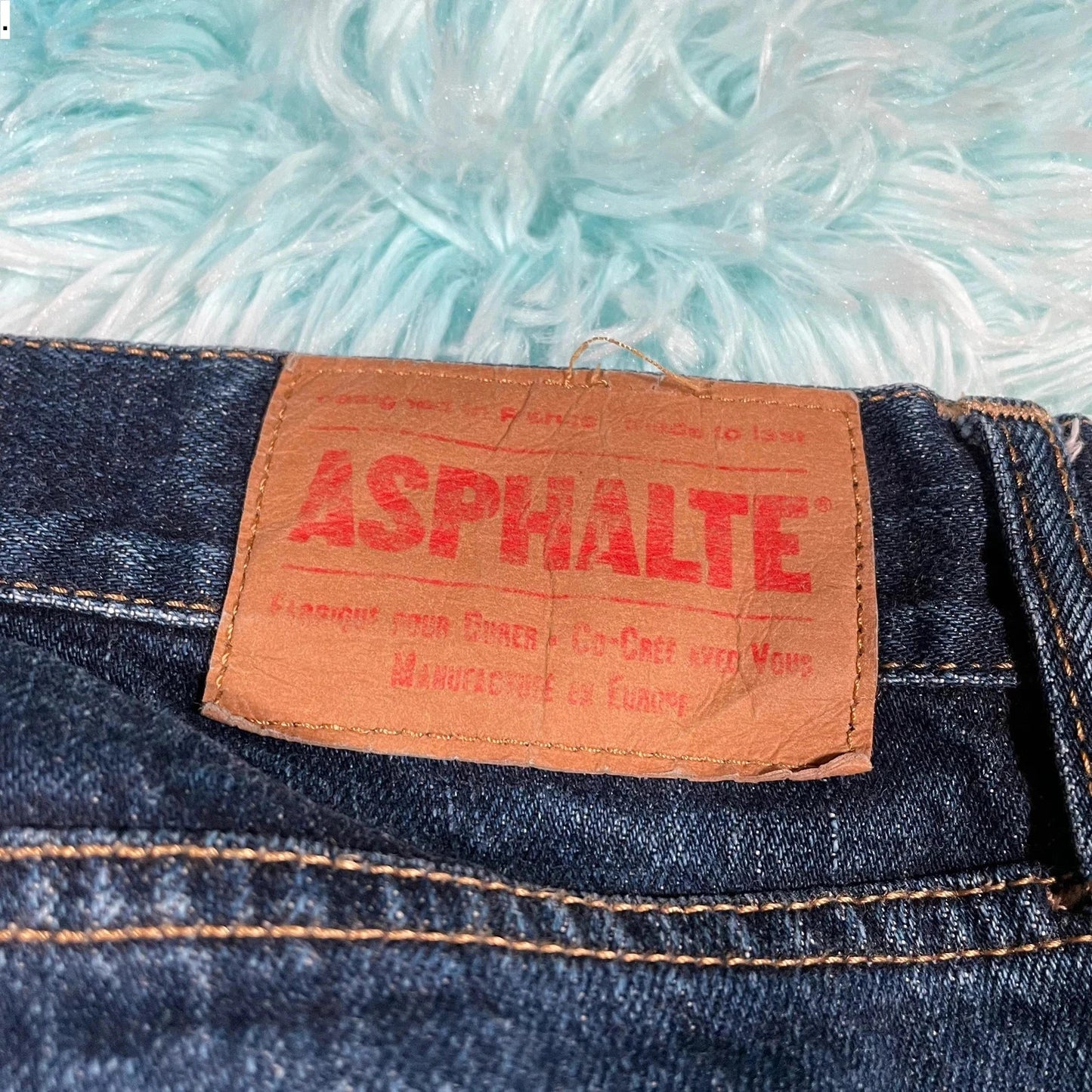 Vintage Navy Asphalte Jeans Selvedge Slim Straight - 32W 32L