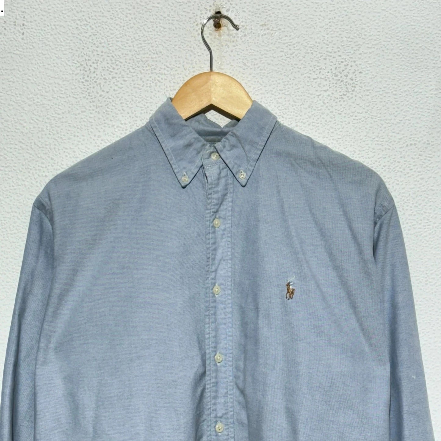 Vintage Blue Ralph Lauren Shirt Yarmouth - Medium 15”