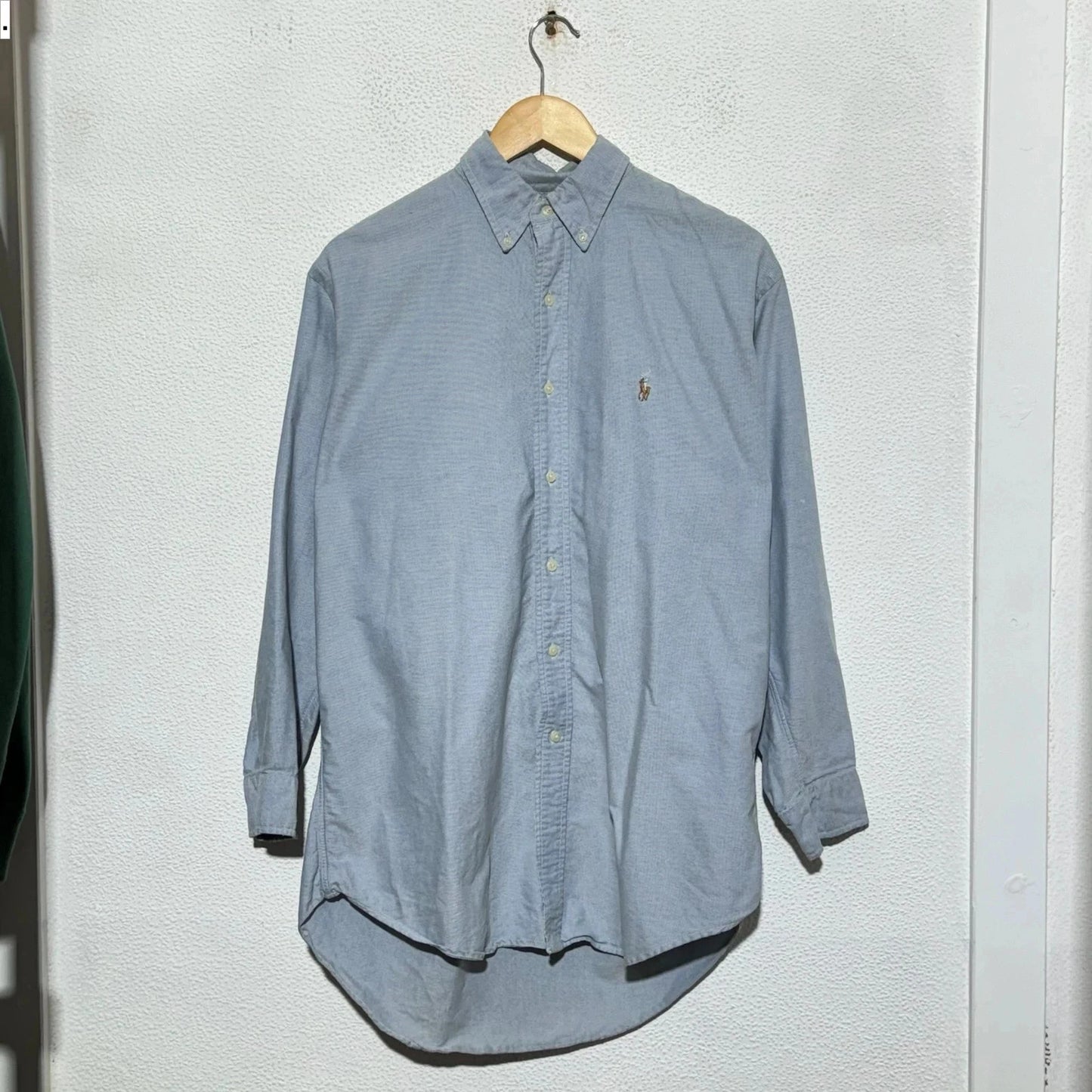 Vintage Blue Ralph Lauren Shirt Yarmouth - Medium 15”