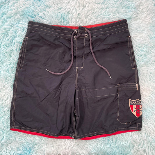 Vintage Navy Polo Ralph Lauren Swim Shorts - XL