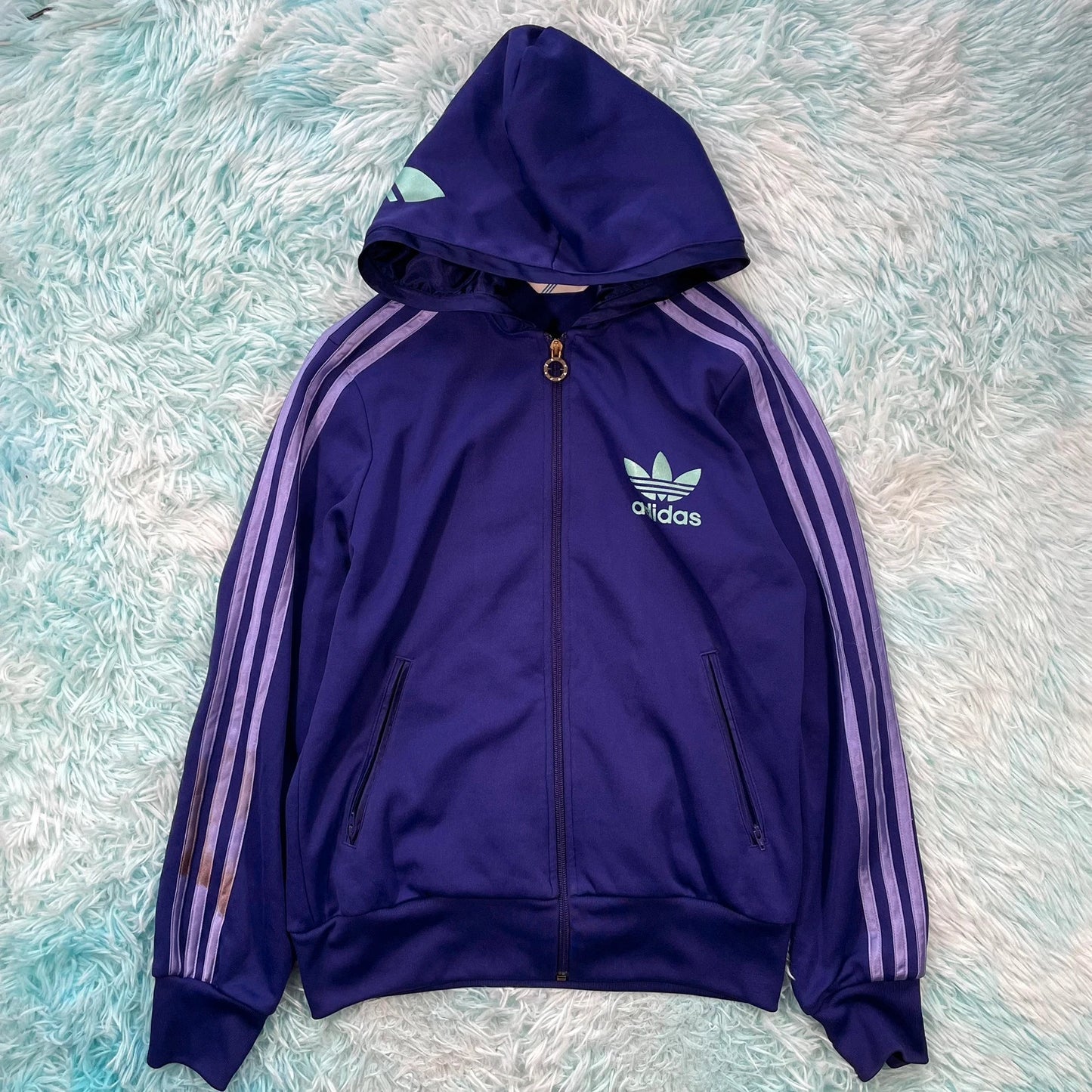 Vintage Purple Adidas Track Jacket - Size 16