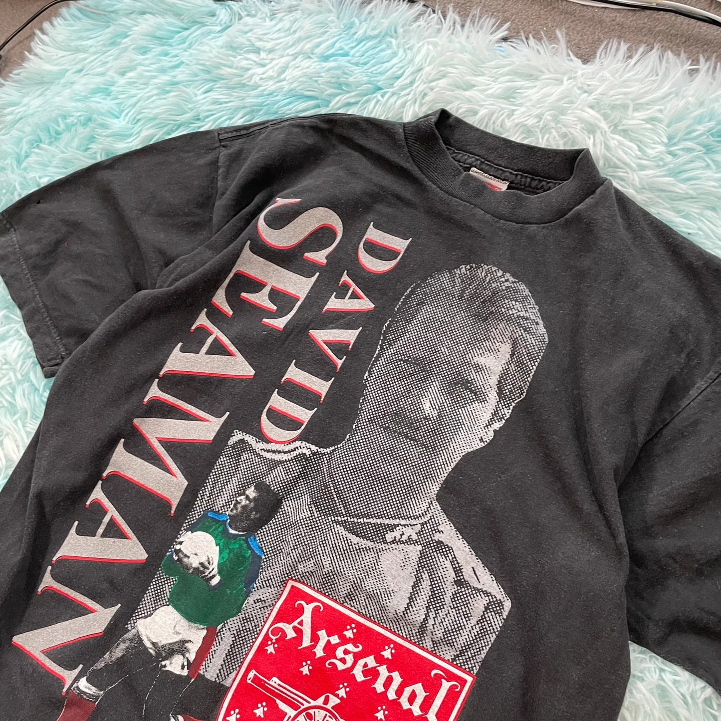 Vintage 90s Black Arsenal Graphic T Shirt - Large