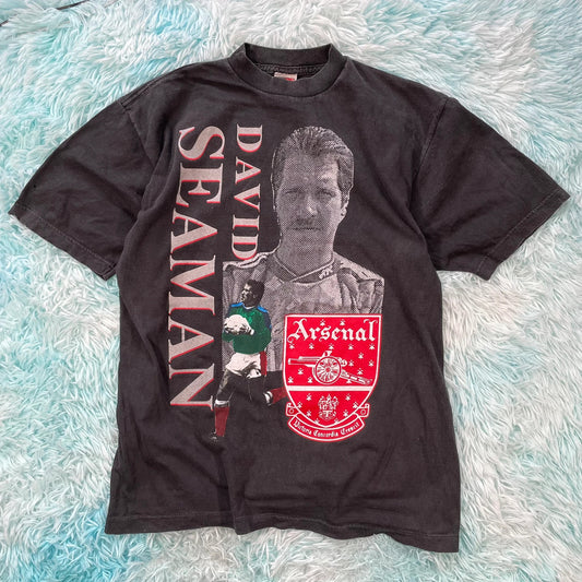 Vintage 90s Black Arsenal Graphic T Shirt - Large