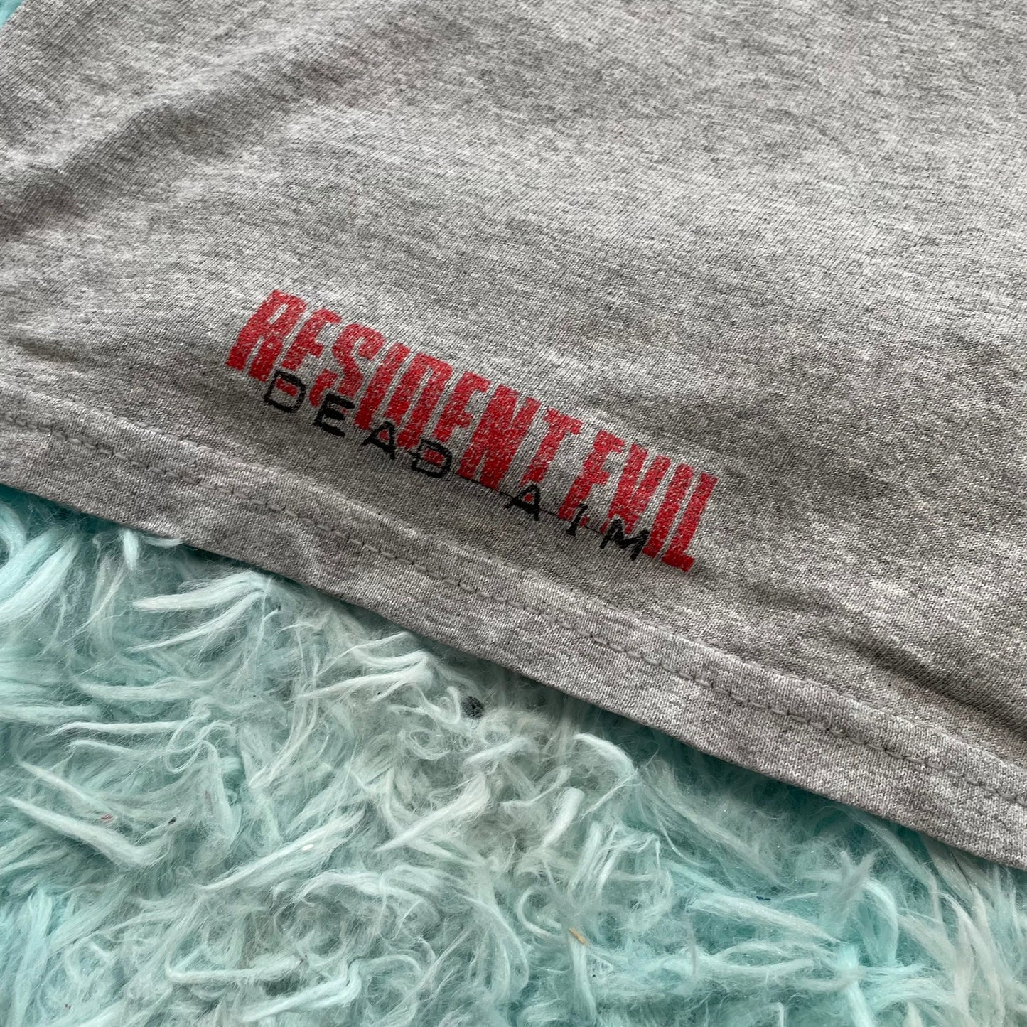 Vintage Grey 2003 Resident Evil Dead Aim Promo T Shirt - Medium