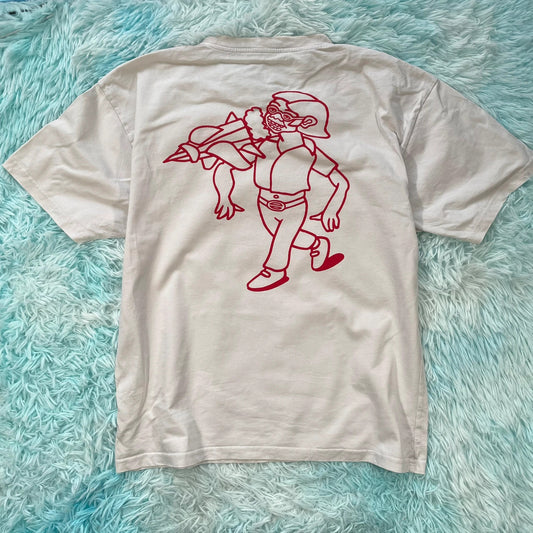 White Polar Graphic T Shirt - Medium