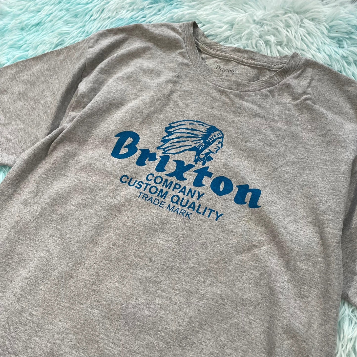 Grey Brixton T Shirt - Medium