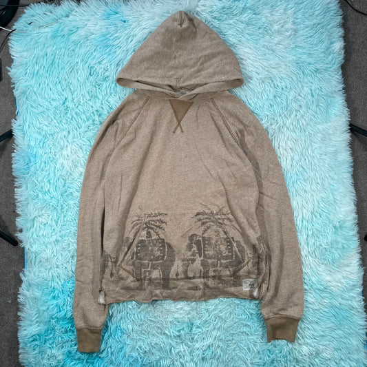 Brown Ralph Lauren Hoodie Print - Small