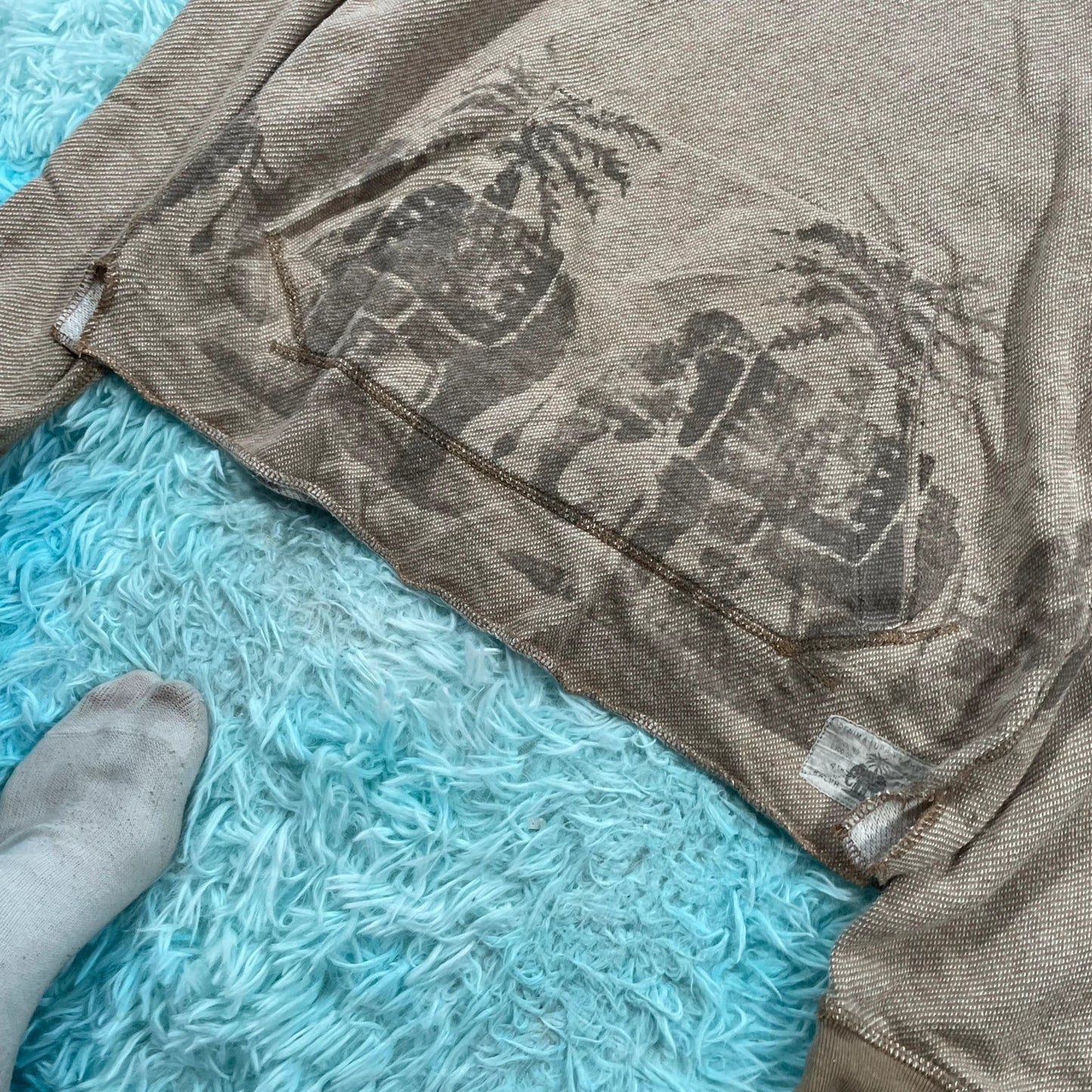 Brown Ralph Lauren Hoodie Print - Small