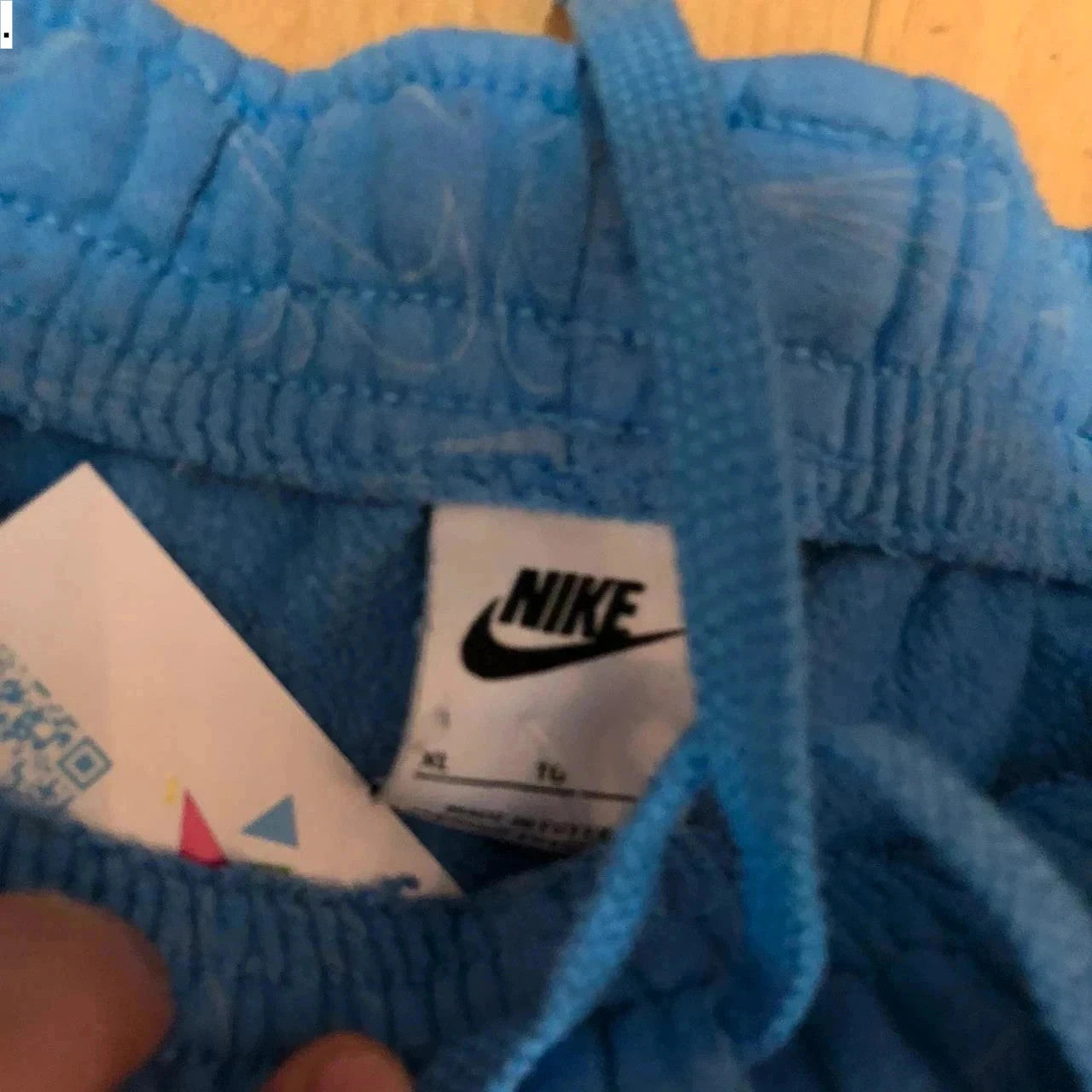 Blue Nike Joggers Jogging Bottoms Swoosh Print - XL