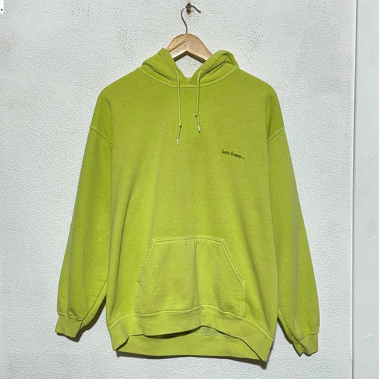 Lime Green iets frans Hoodie Plain Urban Outfitters - Medijm