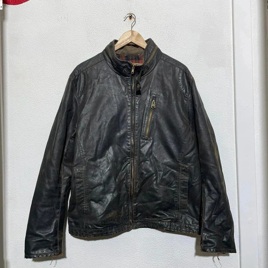 Vintage Brown Leather Jacket North Coast - XL