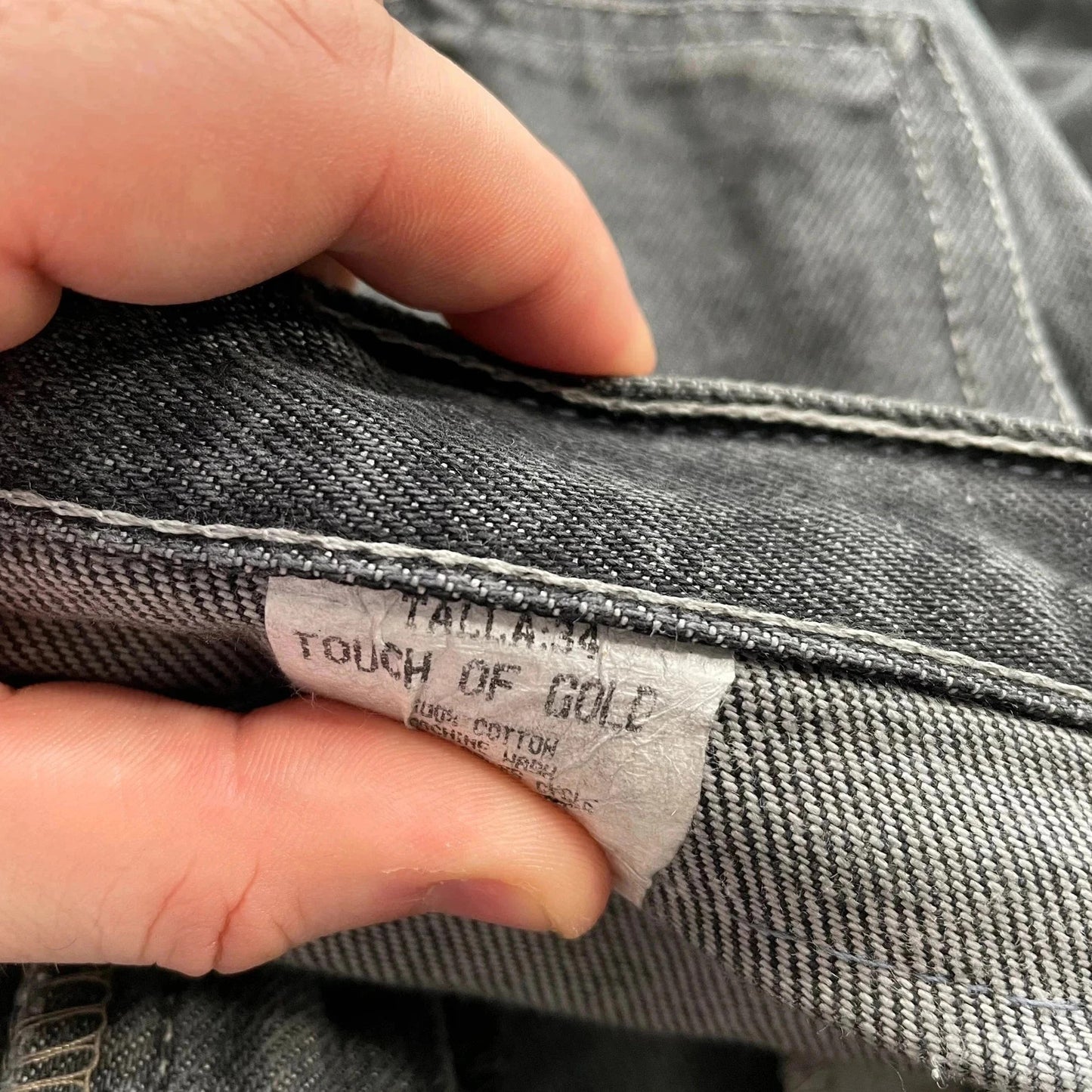Vintage Black Calvin Klein Jeans Faded Straight Leg - 34W 3