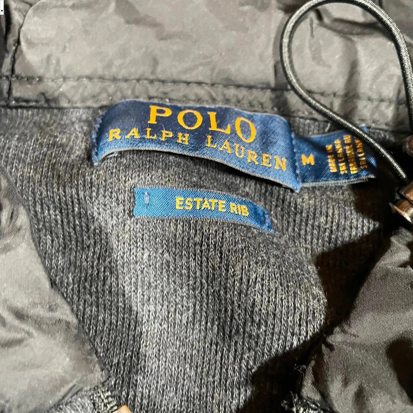 Dark Grey Polo Ralph Lauren Full Zip Hoodie - Medium