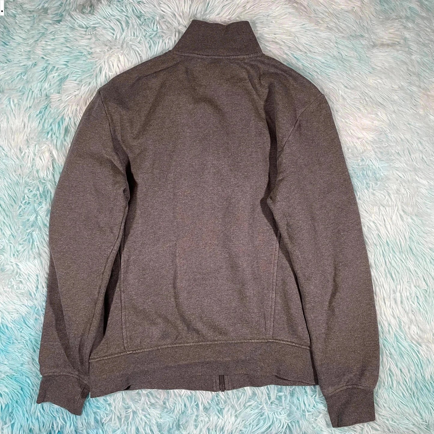 Grey Lacoste Full Zip Sweatshirt - Medium