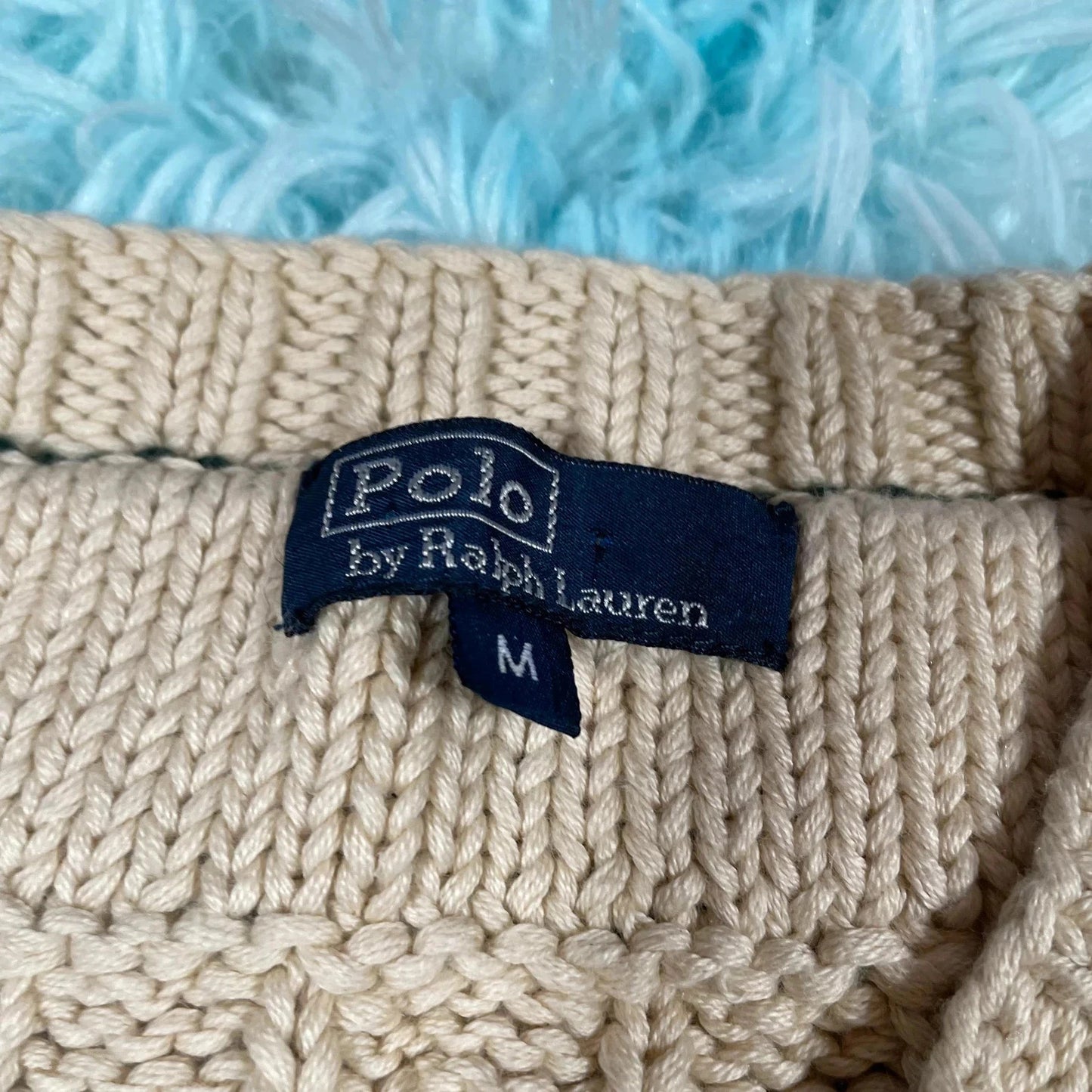Vintage 90s Polo Ralph Lauren Wimbledon Knitted Vest - Medium