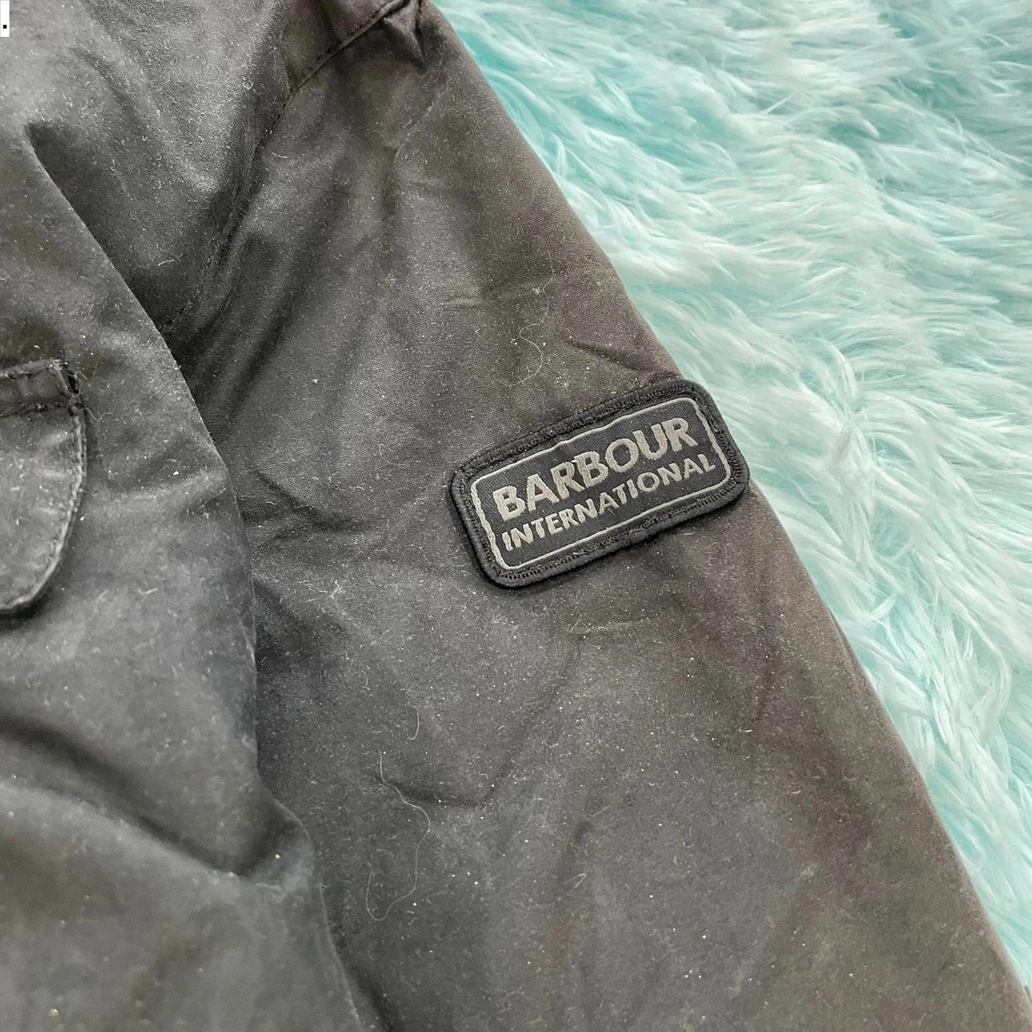 Black Barbour Motorcycle Biker Jacket - XL