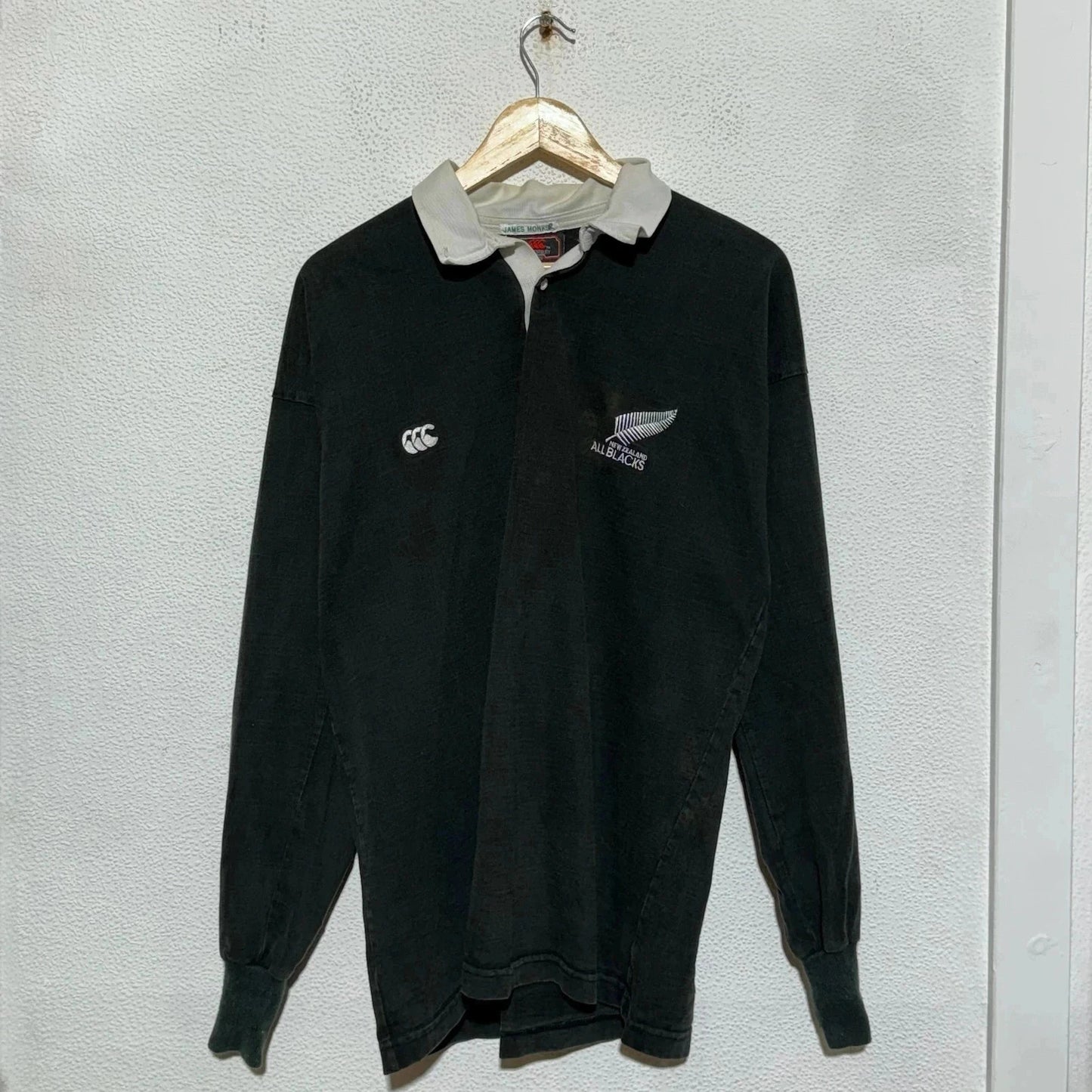 Vintage 90s New Zealand Rugby Shirt Canterbury - XL