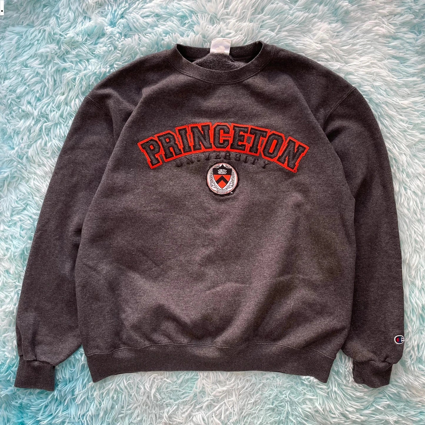 Dark Grey Princeton University Champion Sweatshirt - Large