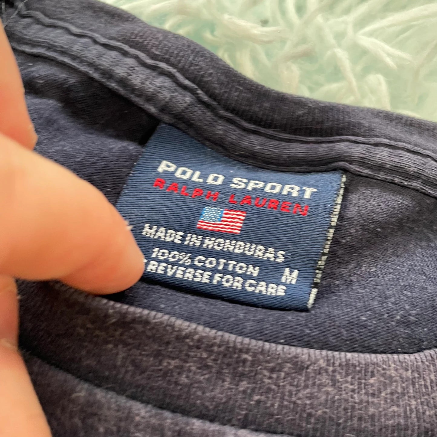 Vintage Navy Ralph Lauren Polo Sport T Shirt - Medium