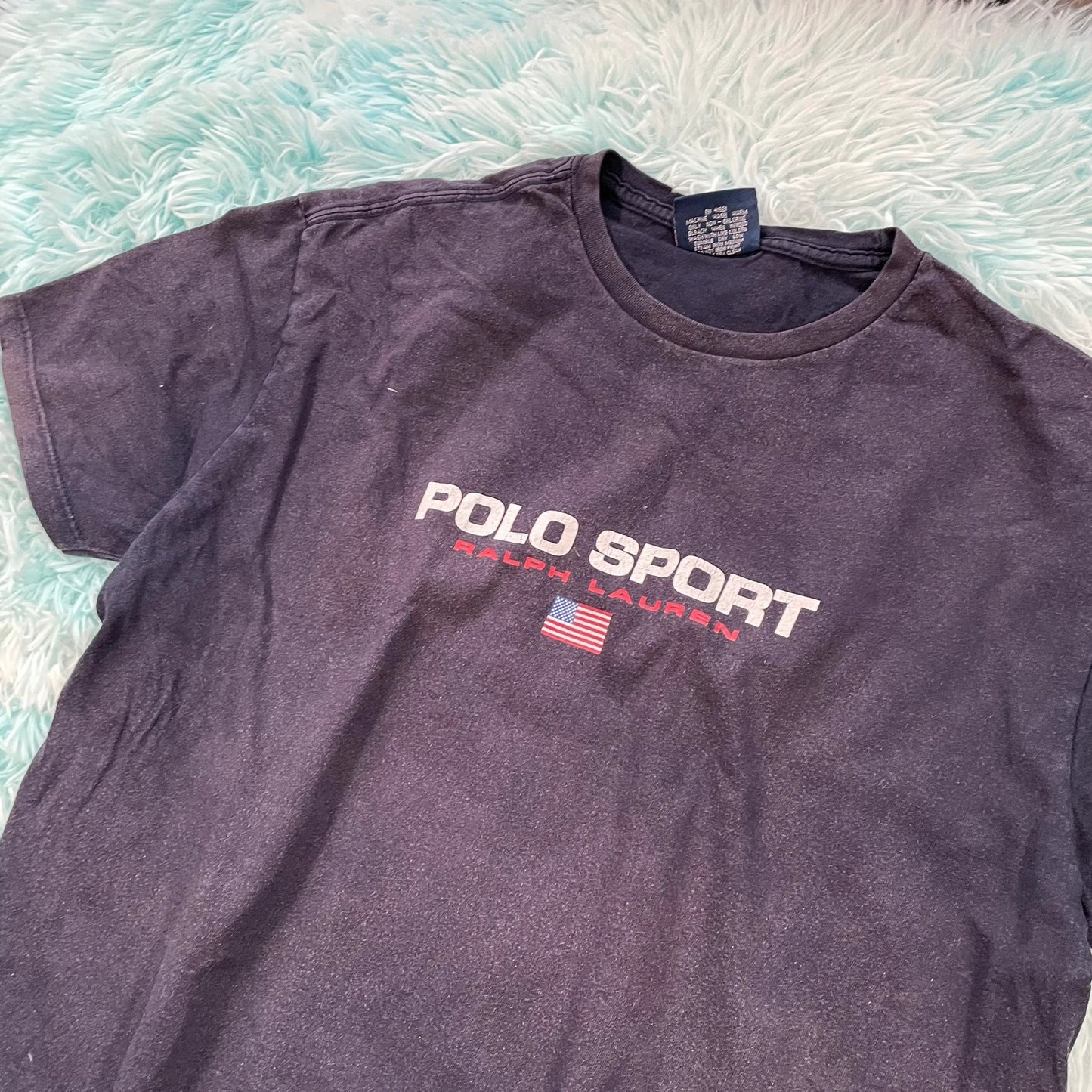 Vintage Navy Ralph Lauren Polo Sport T Shirt - Medium