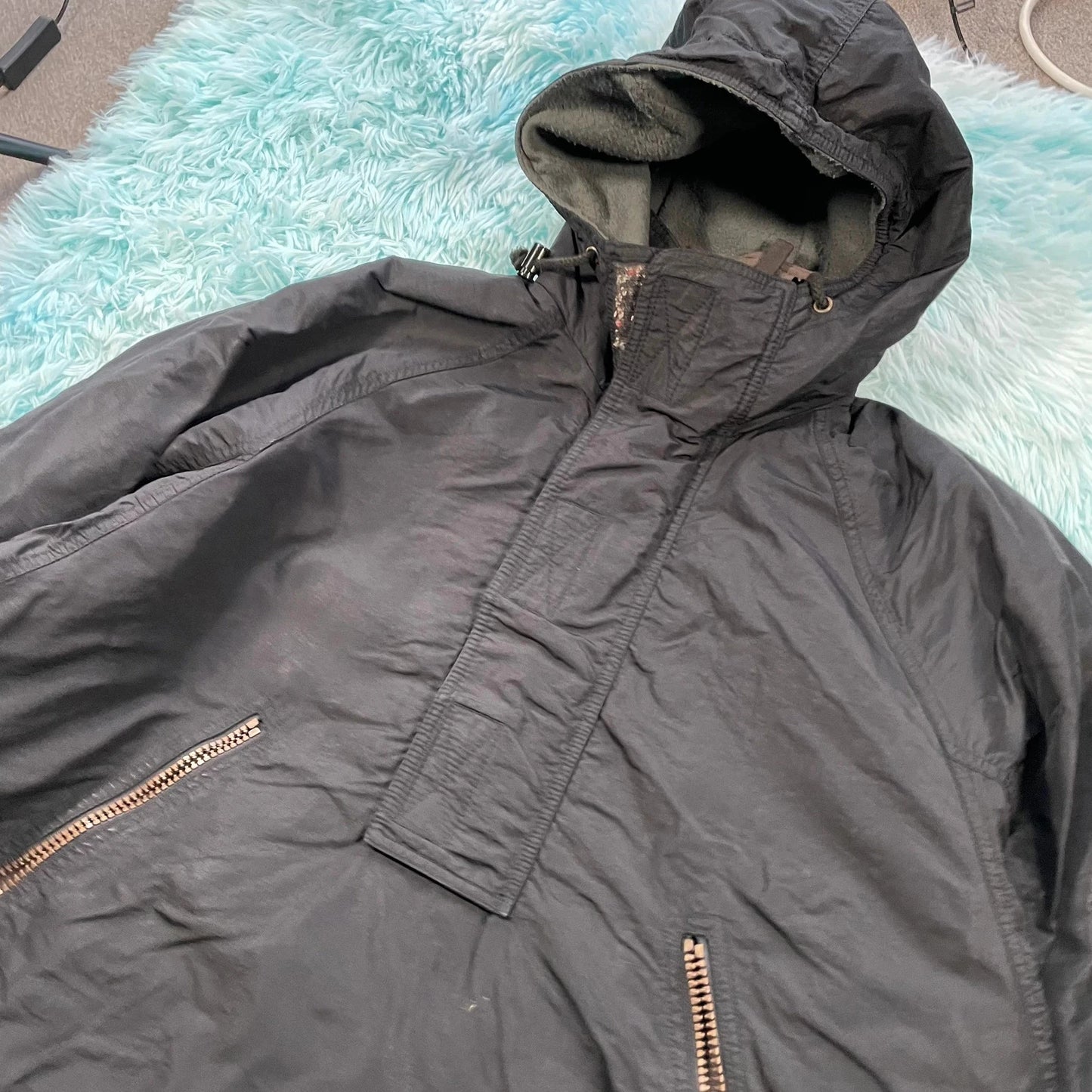 Vintage 90s Black Descente Fleeced Jacket - XL