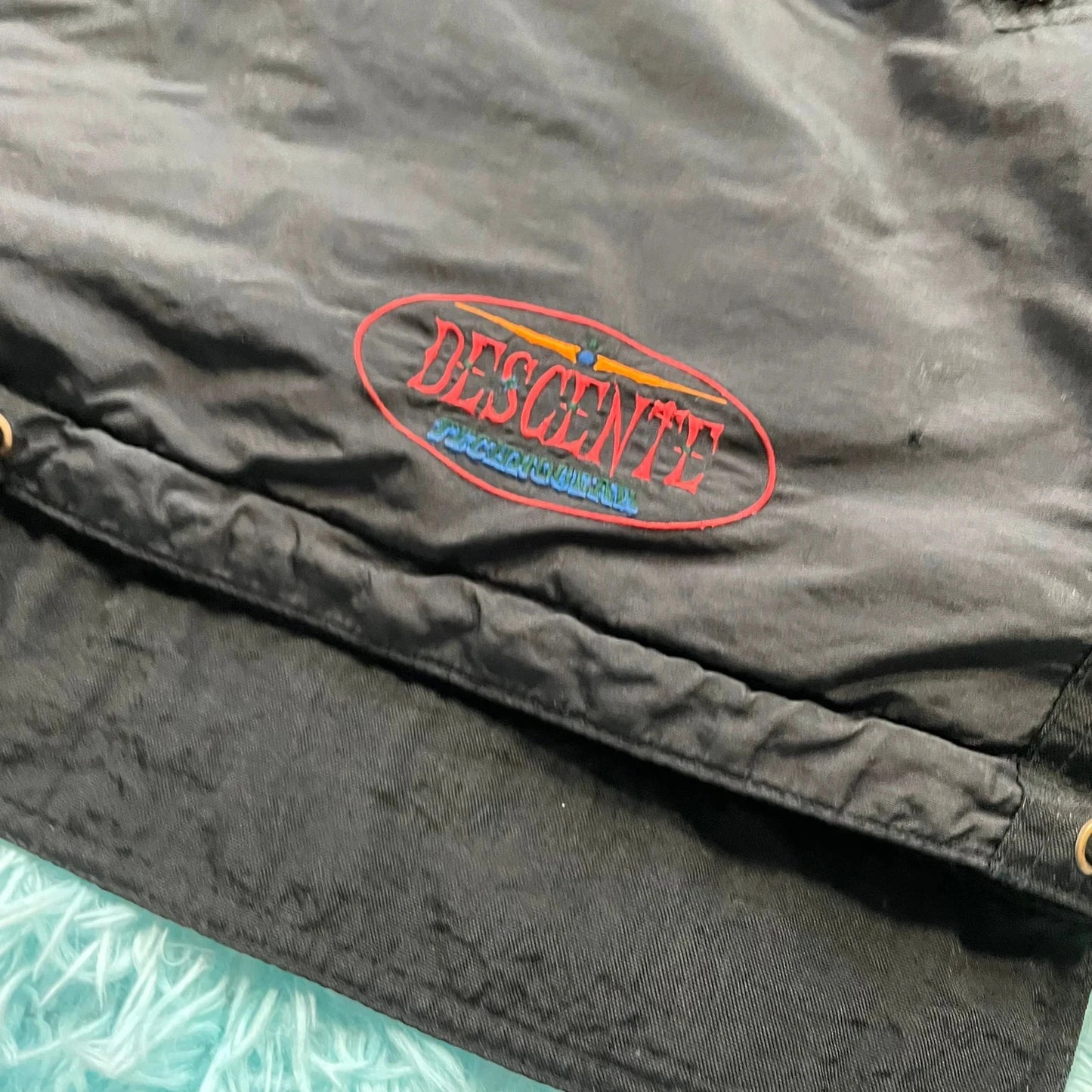 Vintage 90s Black Descente Fleeced Jacket - XL
