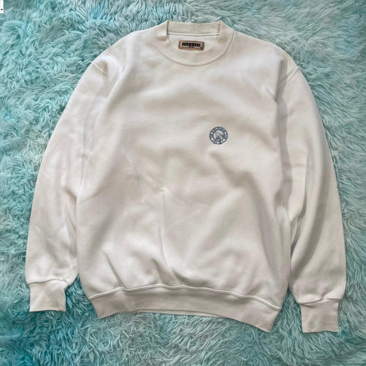 Vintage 90s White Hurlington Tennis Club Sweatshirt - Medium