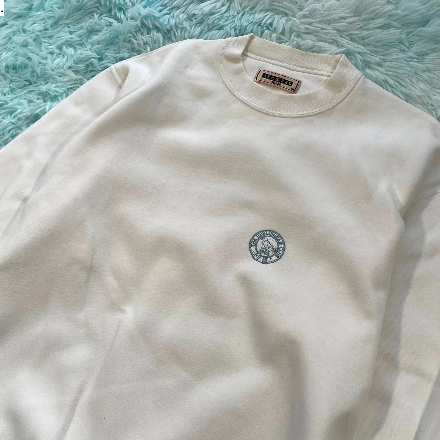 Vintage 90s White Hurlington Tennis Club Sweatshirt - Medium