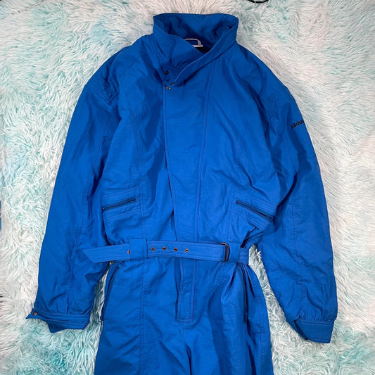 Vintage 90s Blue Adidas Full Ski Suit - Medium