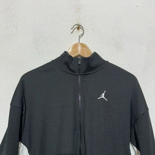 Black & White Jordan Full Zip Tracksuit Hoodie - Medium