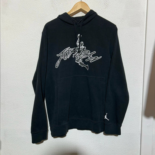 Black Jordan Hoodie Graphic - Medium