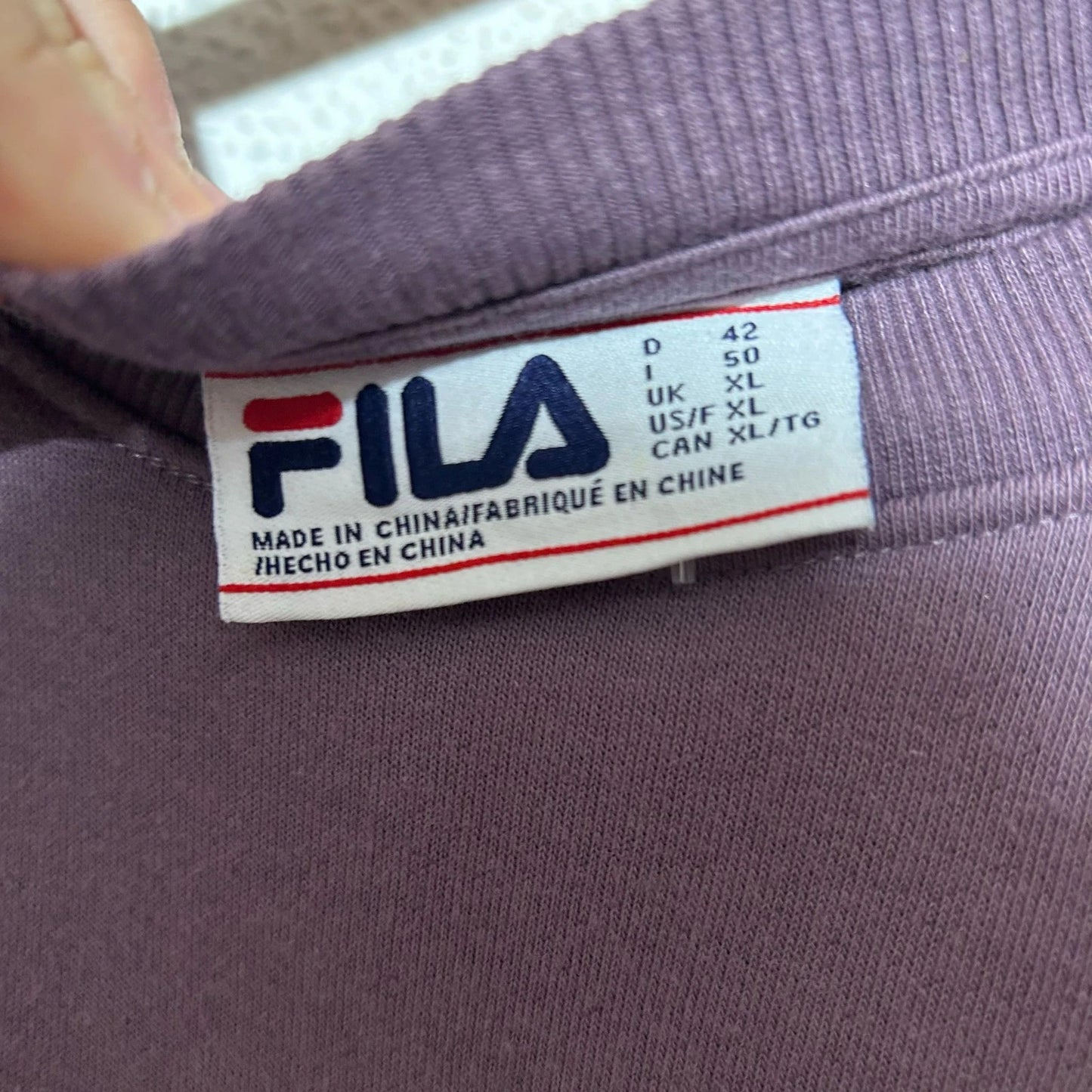 Purple Fila Sweatshirt - Womens XL