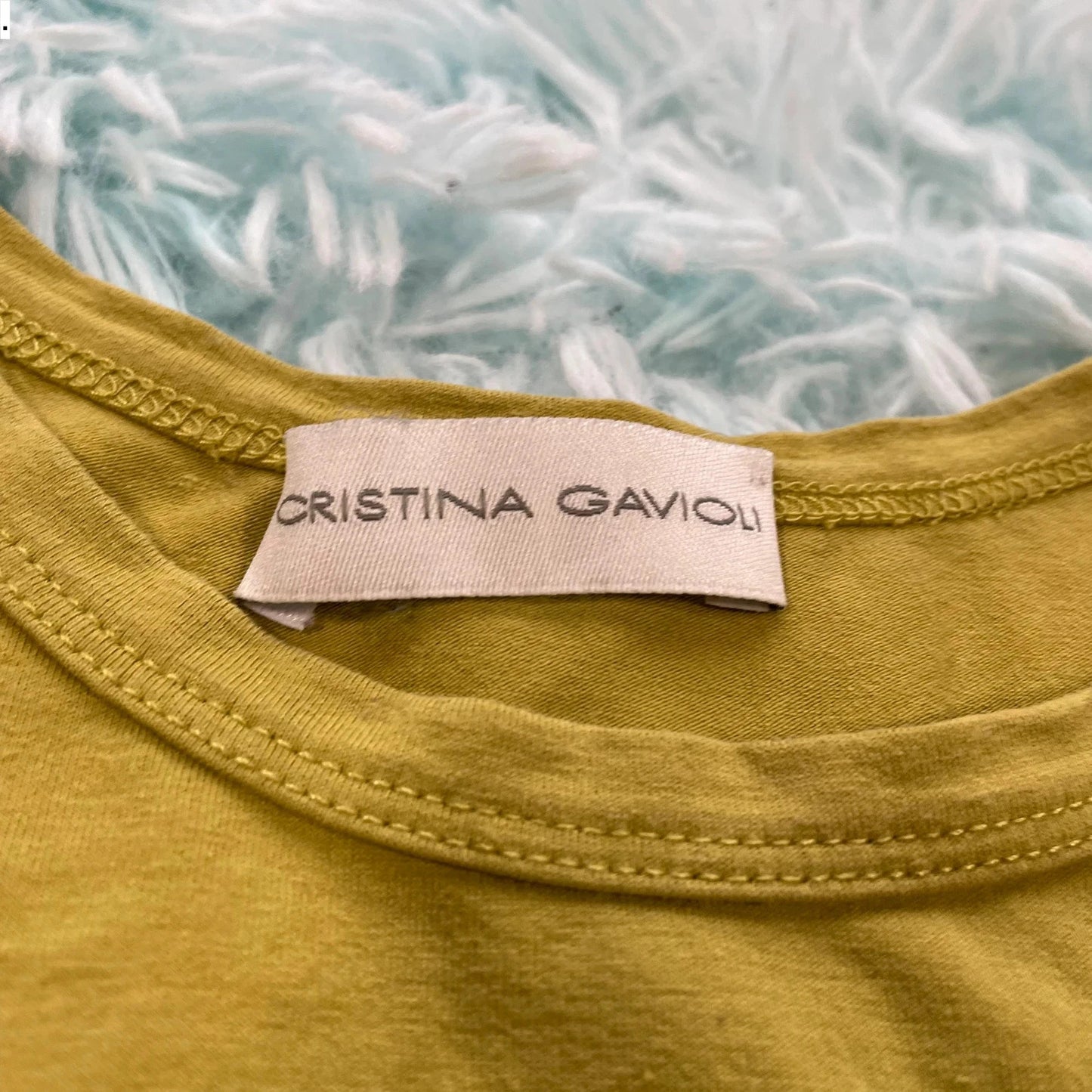 Vintage Y2K green Tank Top Christina Gavioli - Size 8