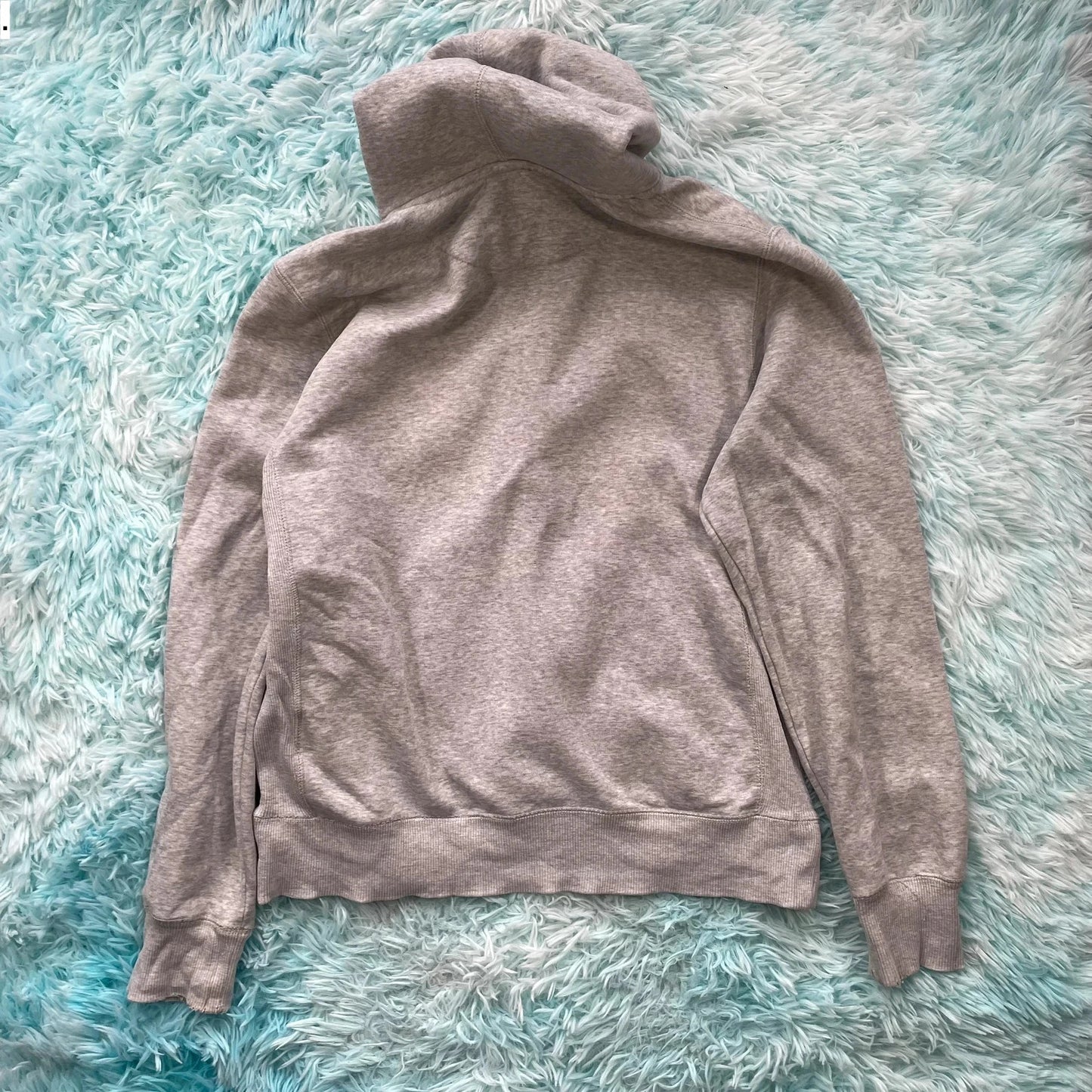 Grey Nike Hoodie Plain - Medium