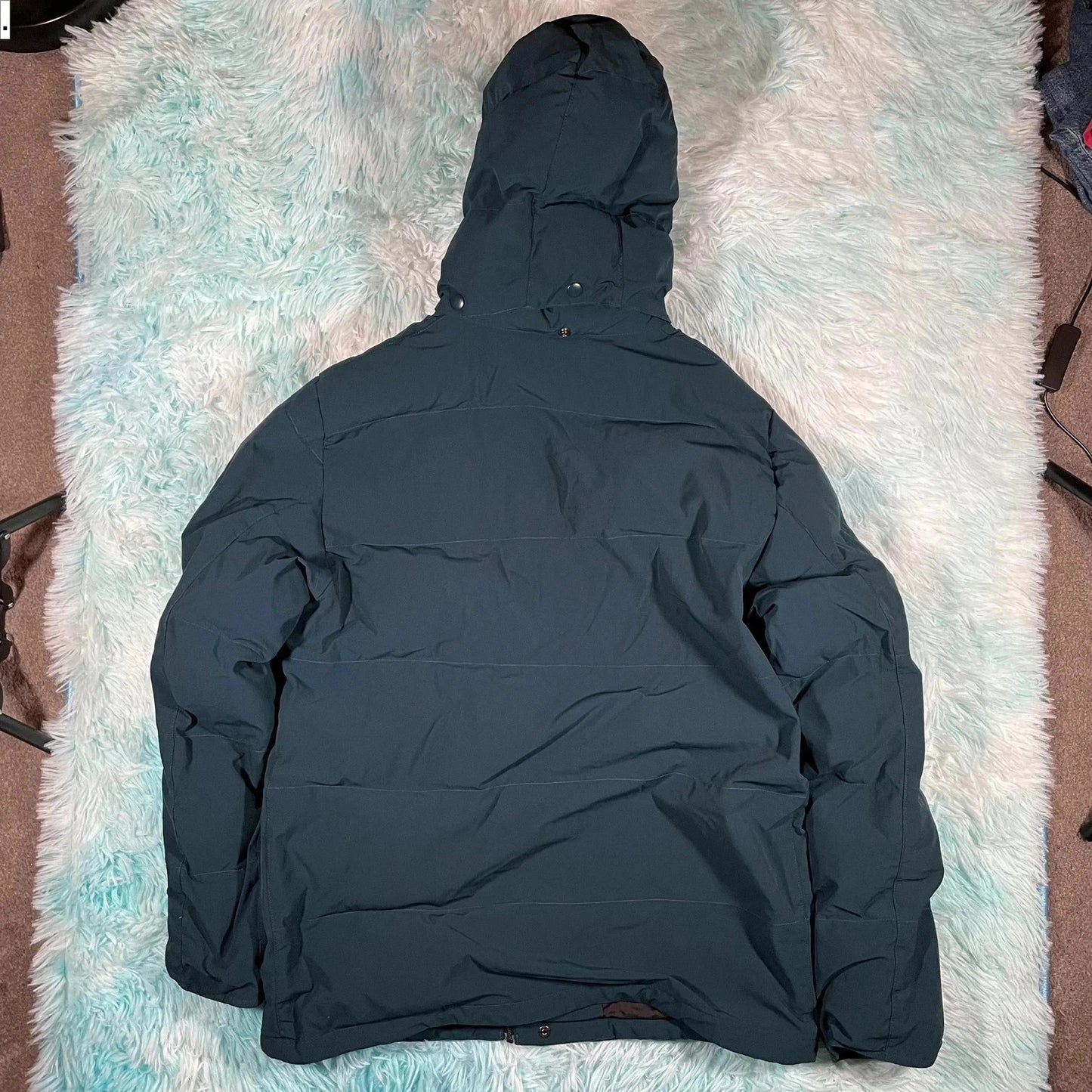 Ocean Blue Carhartt Puffer Jacket Alpine Coat - Medium