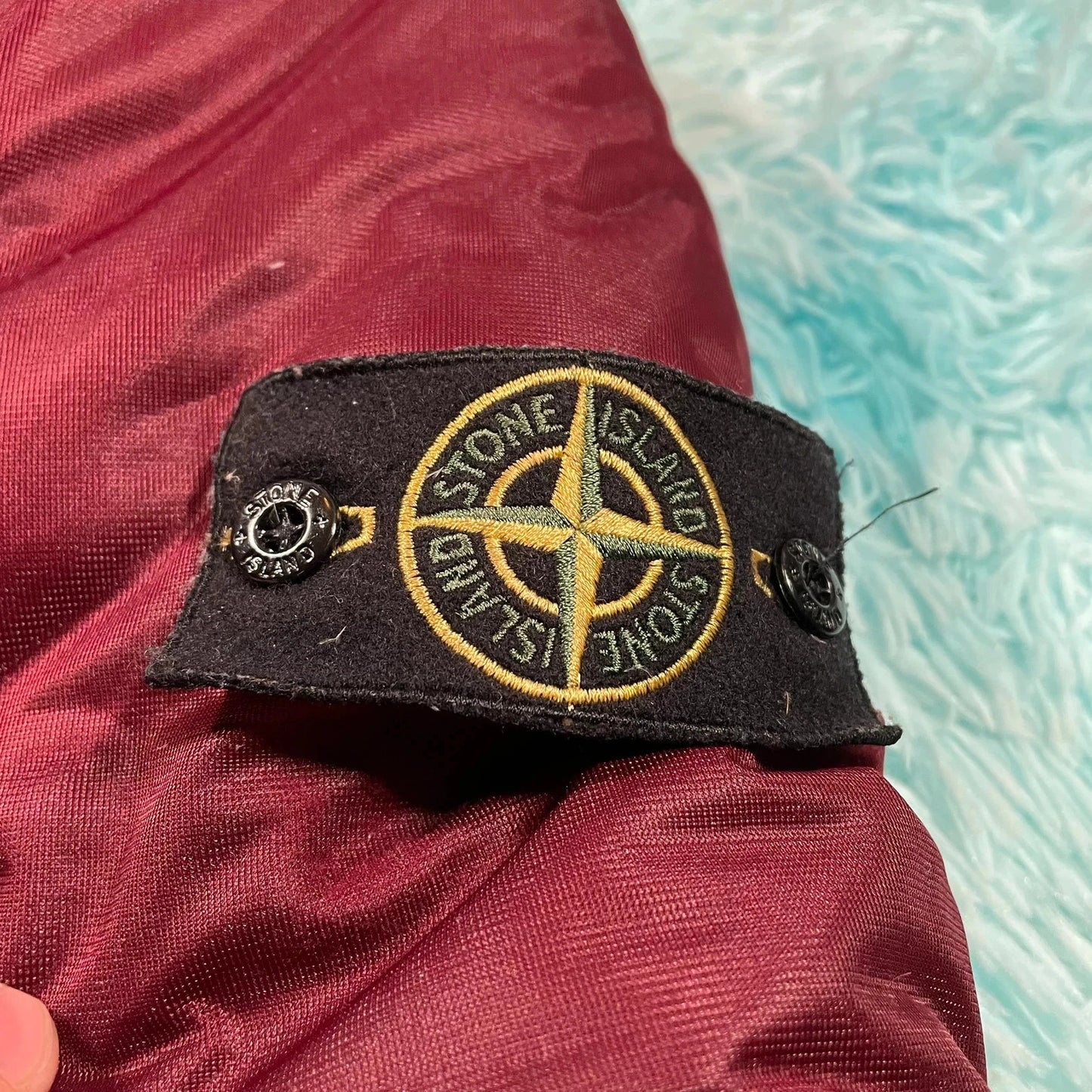 Red Stone Island Welded Down Jacket Puffer - XXL