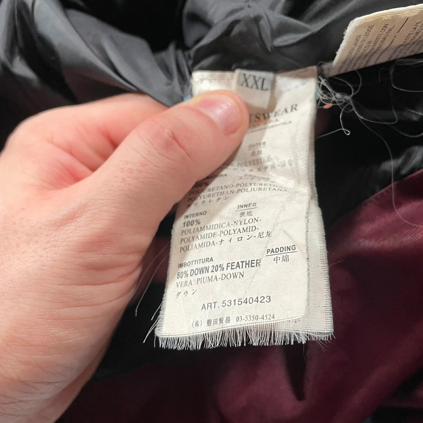 Red Stone Island Welded Down Jacket Puffer - XXL