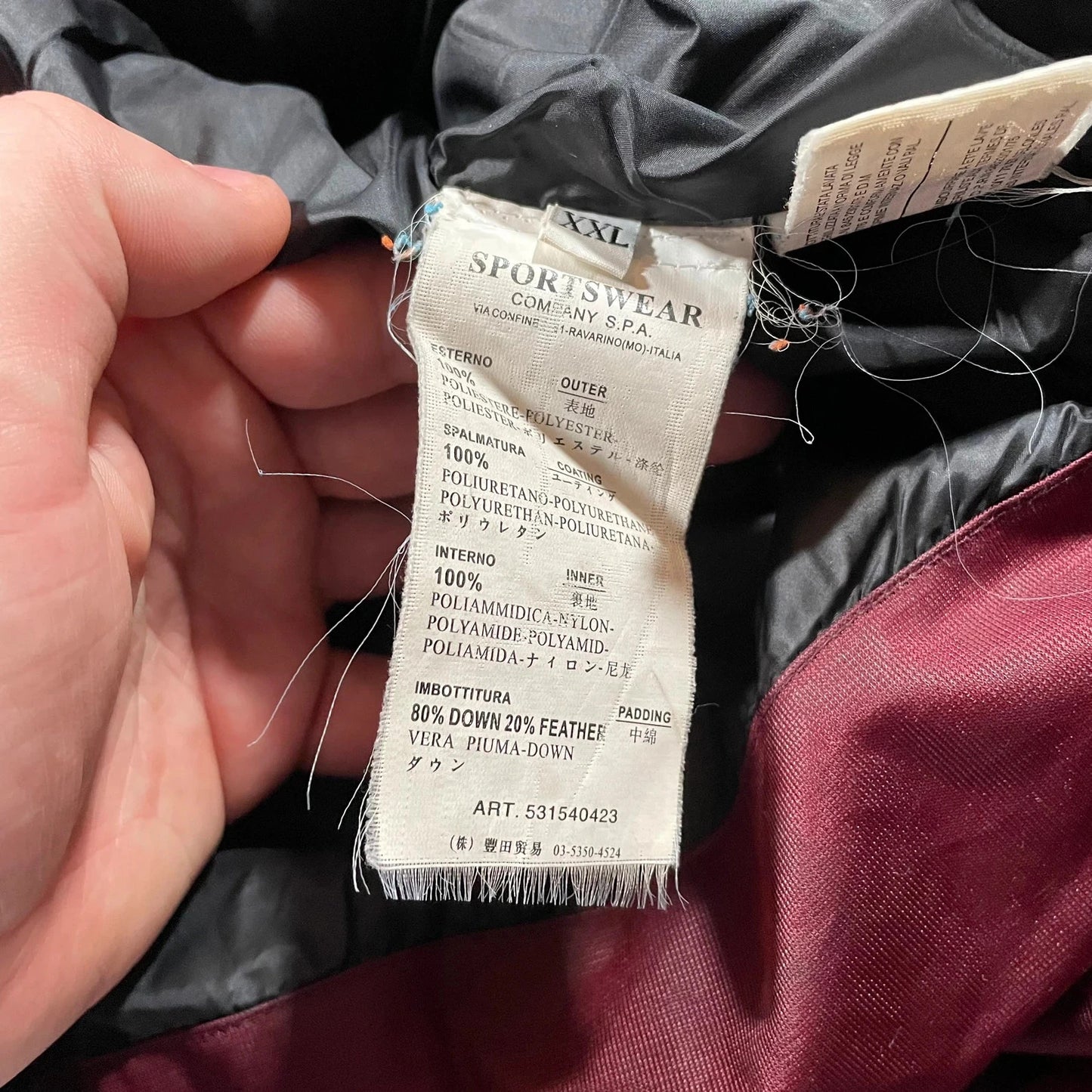 Red Stone Island Welded Down Jacket Puffer - XXL