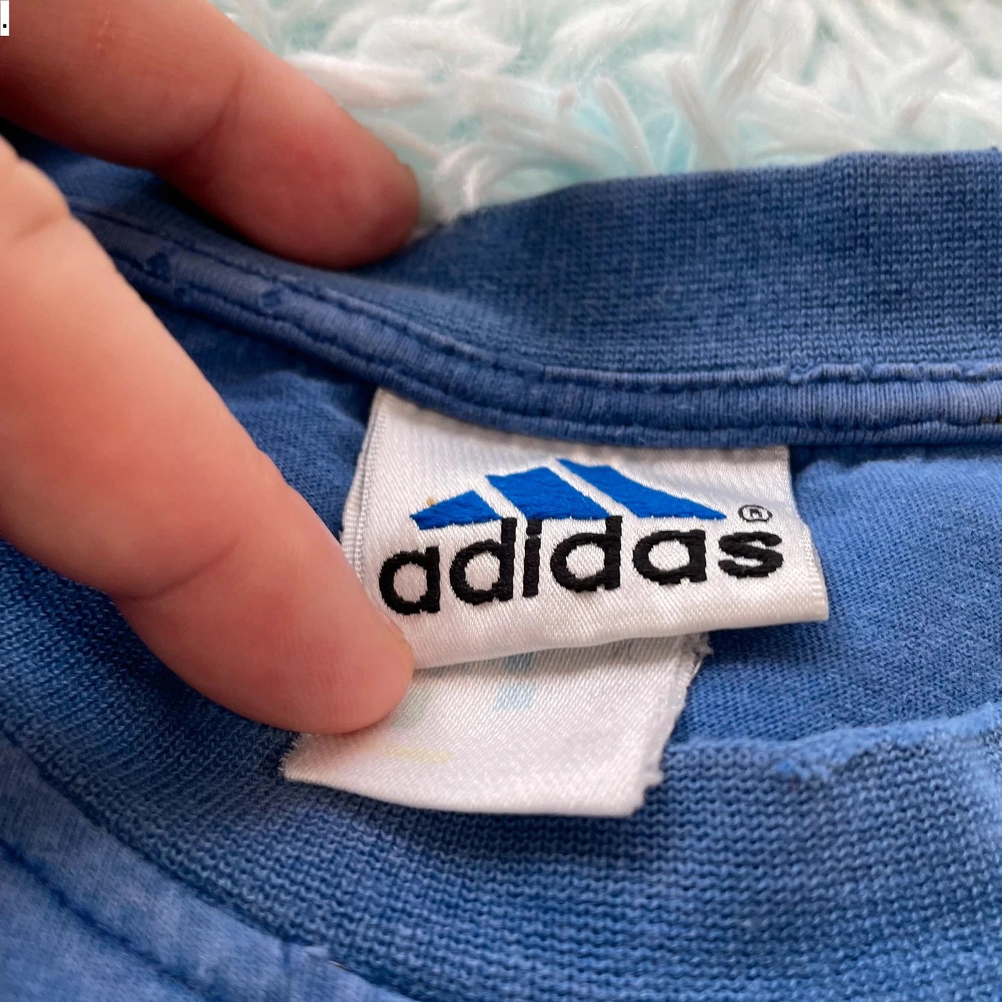 Vintage 90s Blue Adidas T Shirt - XL