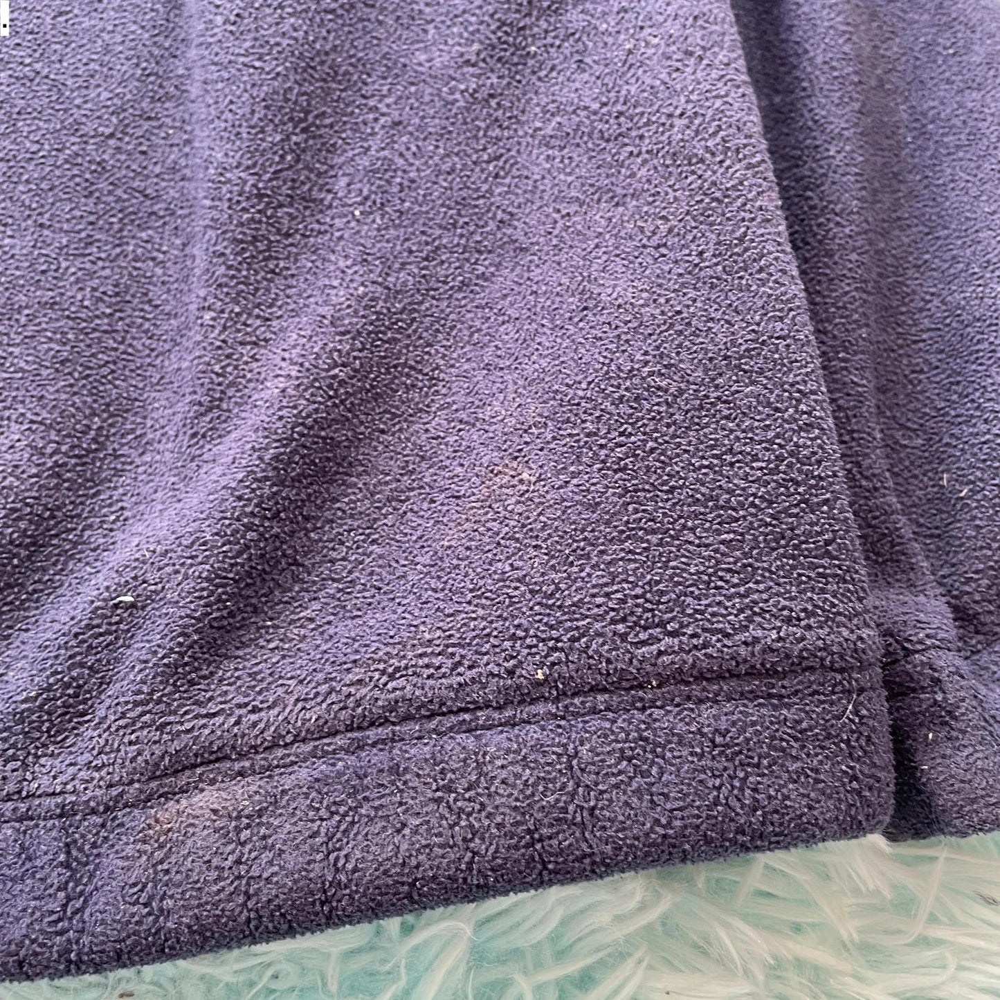 Vintage Navy Tommy Hilfiger 1/4 Zip Fleece - Medium
