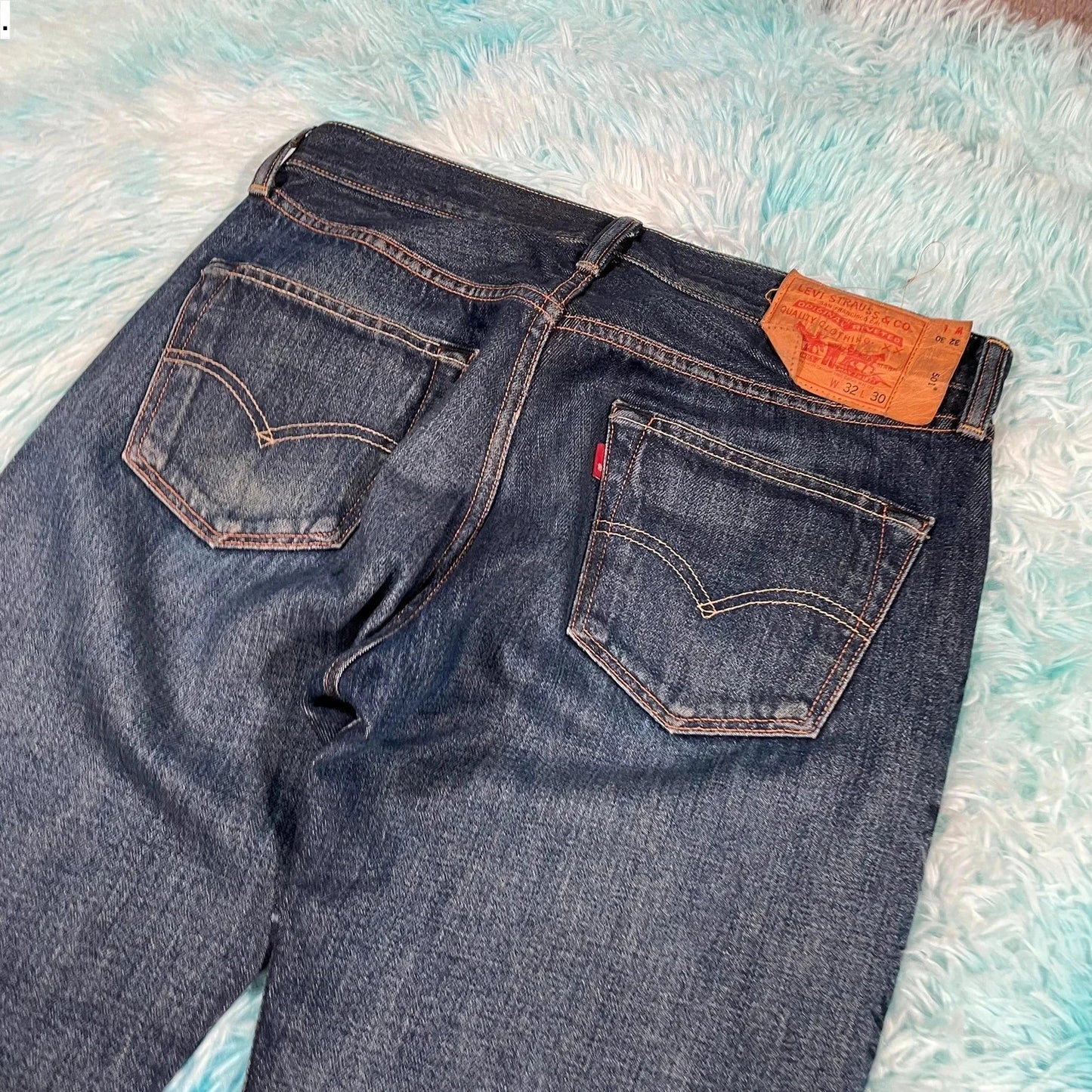 Vintage Blue Levi’s 501 Jeans Straight Leg - 32W 30L