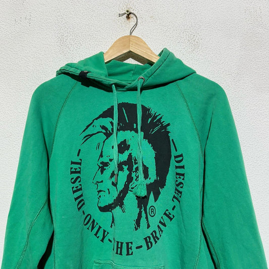 Green Diesel Hoodie Mohawk Graphic - Medium