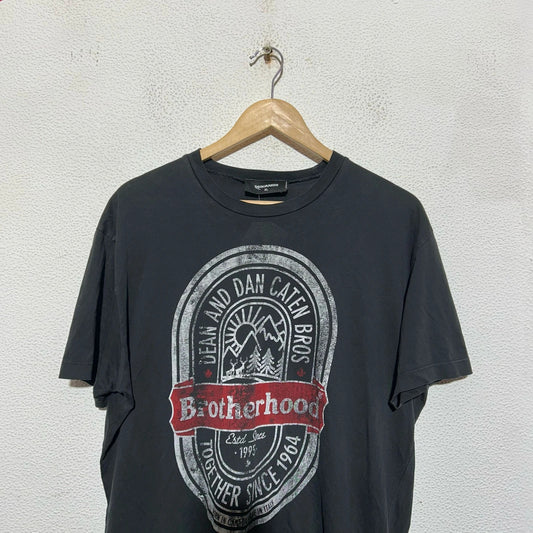 Black DSquared2 Graphic T Shirt - XL