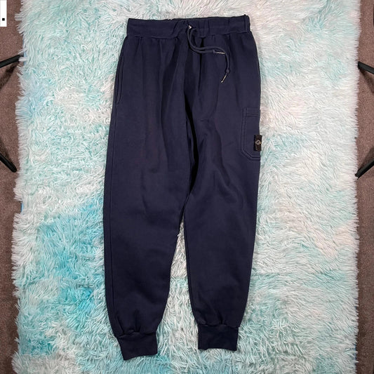 Navy Stone Island Joggers Jogging Bottoms - Large